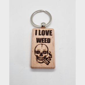 Nglering aflangt tr I LOVE WEED