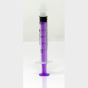 2.5 ml Syringe 1 pc. purple