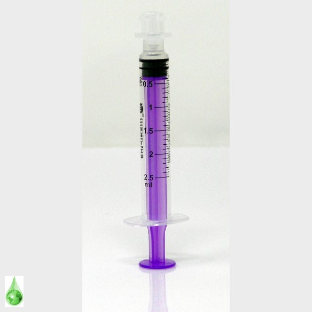 2.5 ml Syringe 1 pc. purple