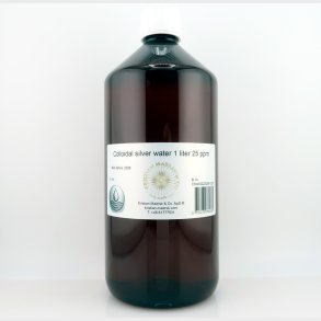 Kolloid s�lvvand 1 liter 25 ppm 