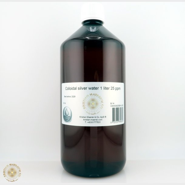 Kolloid s�lvvand 1 liter 25 ppm 