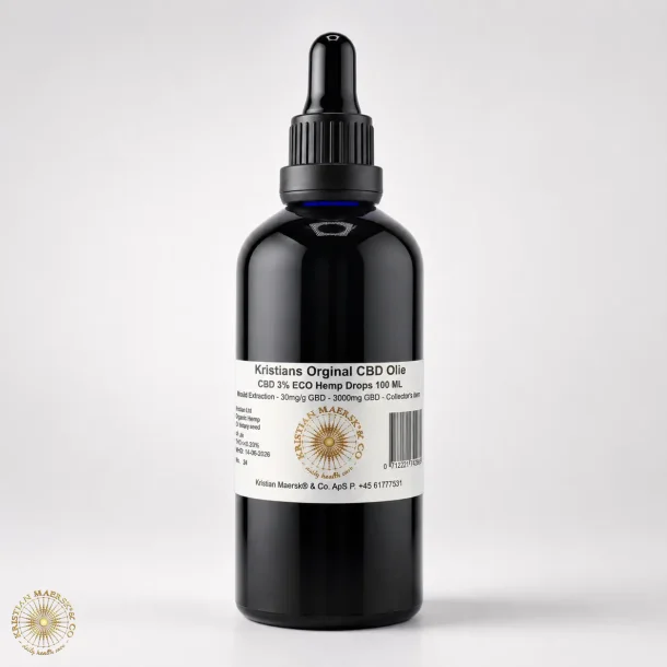 CBD Oil 3% 100 ml. Kristians Original THC 0,2%