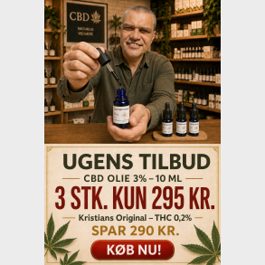 CBD-olja 3 % 10 ml. Kristians Original THC 0,2 %
