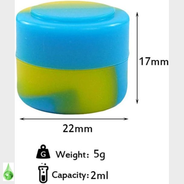 5 x silicone 2 ml containers