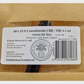 80% ECO Cannabinoids CBD / THCA 2-3 ml