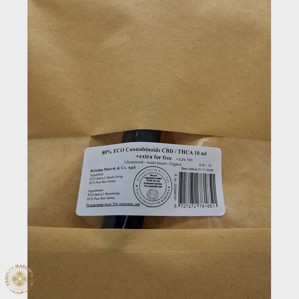 80% ECO Cannabinoids CBD / THCA 10-11 ml