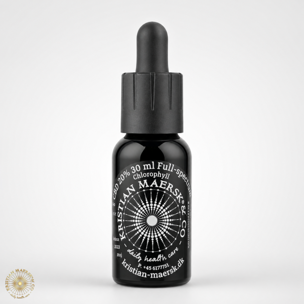 Bio CBD Olie 20% 30 ml med Klorofyl