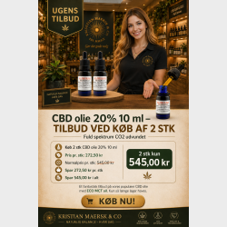  CBD olie 20% 10 ml - Fuld spektrum CO2 Udvundet 10 ml
