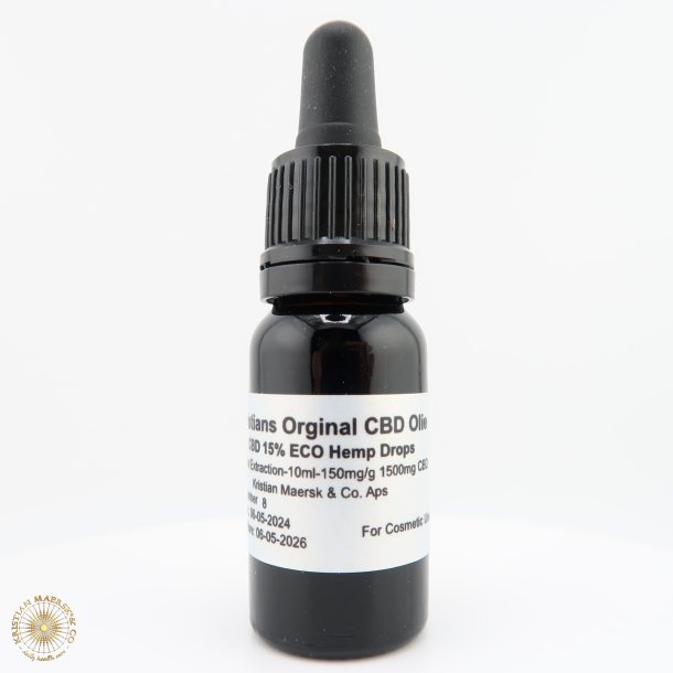 CBD Olie 15% 10 ml. Kristians Original THC 0,2%