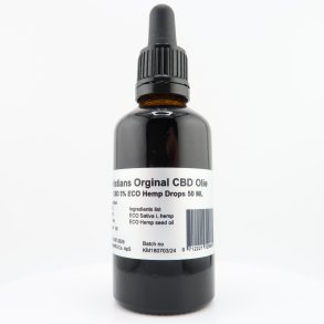 CBD Olie 3% 50 ml. Kristians Original THC 0,2%