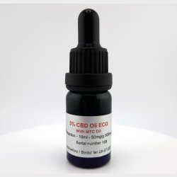 CBD 5% CO2 filtrerad olja rd gul frg 10 ml