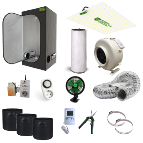 Komplet dyrkningstelt 100x100x200cm med 240W LED V4