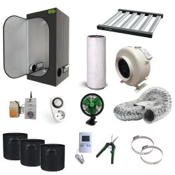 Komplet dyrkningstelt 120x120x200cm med 360W LED V4