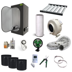 Komplet dyrkningstelt 120x120x200cm med 360W LED V4