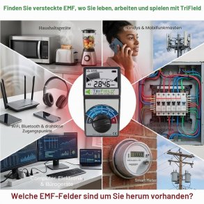 Rental of TriField TF2 EMF Meter � measures electric fields, magnetic fields and RF radiation