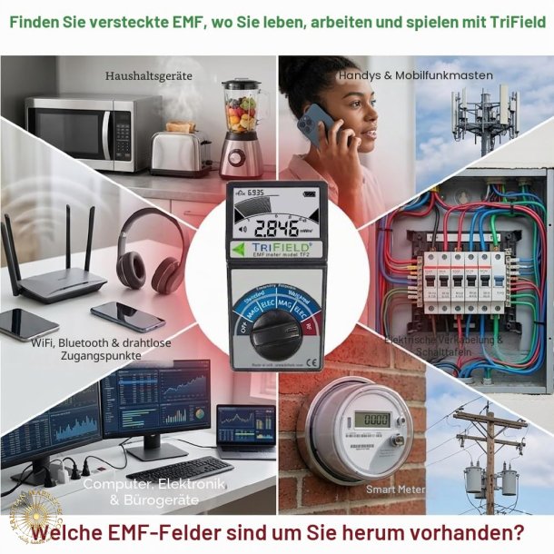 Rental of TriField TF2 EMF Meter � measures electric fields, magnetic fields and RF radiation