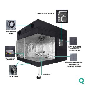 Grow Tent PRO DM - 120 x 120 x 220-250 cm