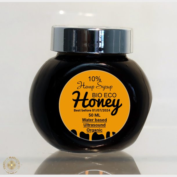 50 ML 10% Sativa L Hamp sirup Honning - 5% CBD Tilbud halv pris before 01-07-2024
