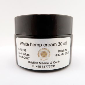 Hvid hamp creme 30 ml