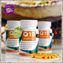 Q10 kapslar hg dos + vitamin B1, B2, B3 och B12