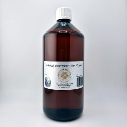 Colloidal silver water 1 liter 10 ppm