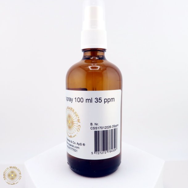 Silver water spray 100ml 35ppm glasflaske