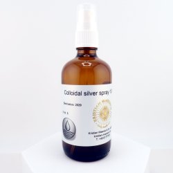 Silver water spray 100ml 35ppm glasflaske