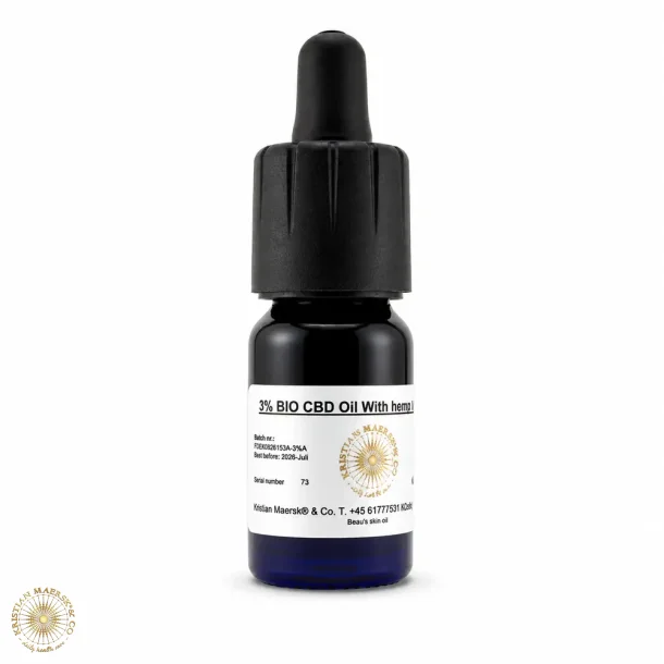 CBD Oil 3% 10 ml. Kristians Original THC 0,2 %