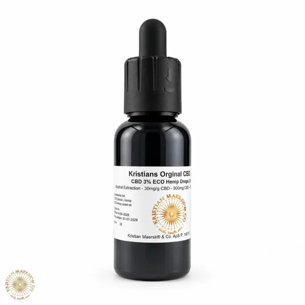 CBD-�l 3% 30 ml. Kristians Original THC 0,2 %