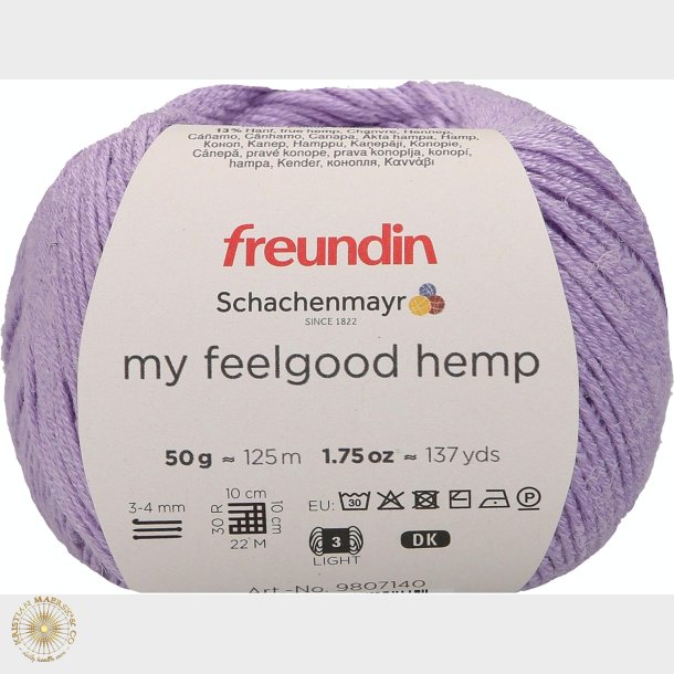 lavender hamp garn 50 g.