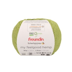 Limegrnt hampagarn 50 g.