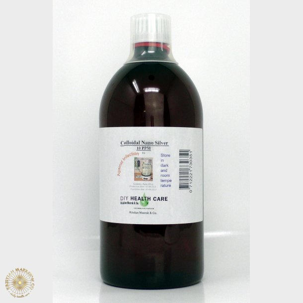 Kolloidalt silvervatten 1 liter 10 ppm Harlev J
