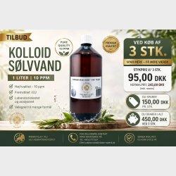 Colloidal silver water 1 liter 10 ppm